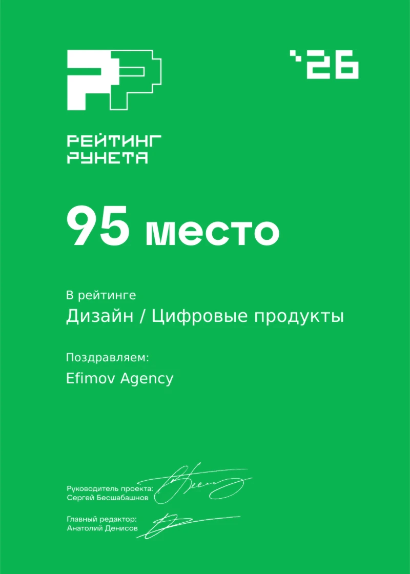 Рейтинг Рунета 2026, 95 место